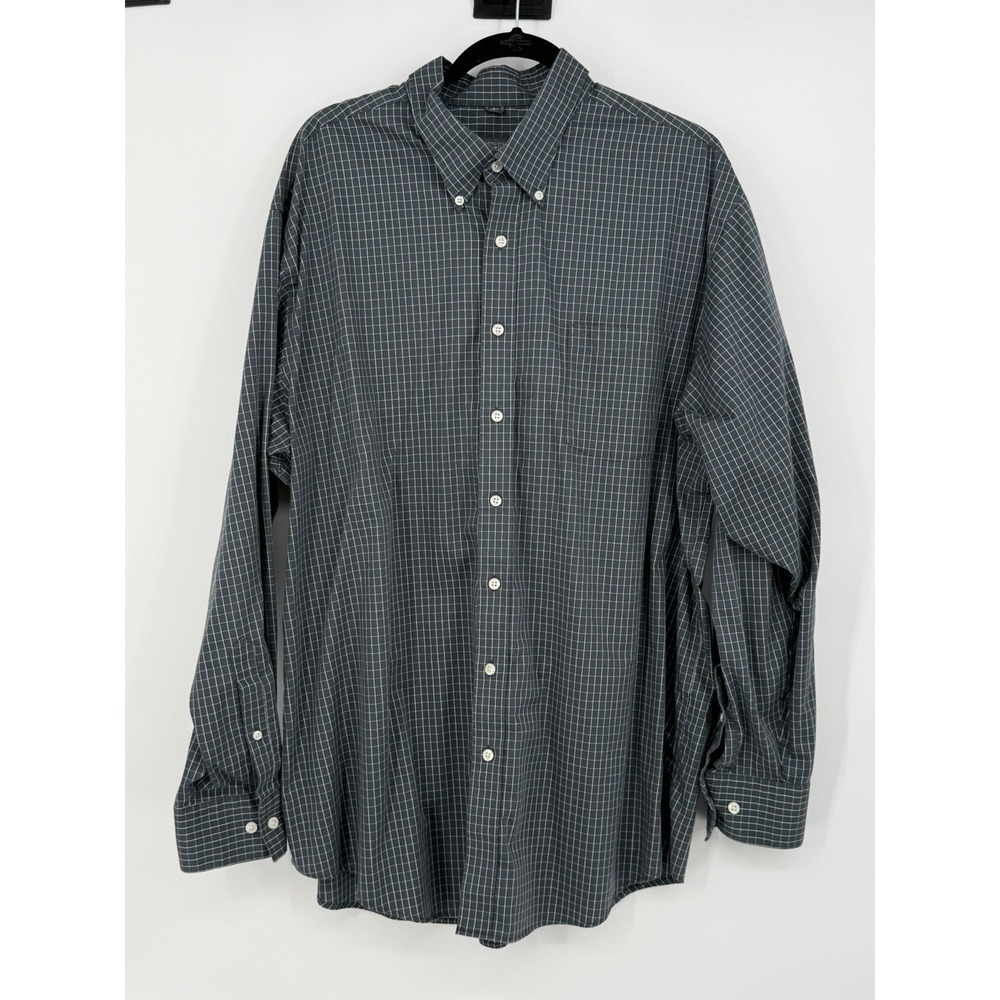 "Kenneth Cole Reaction" Gray Button Down Long Sleeve XXL 18-18 1/2 36-37